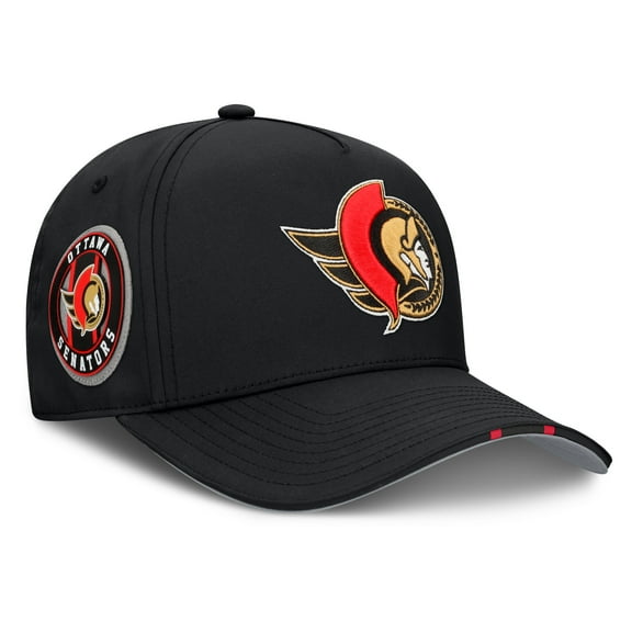 Men's Fanatics Black Ottawa Senators 2025 NHL Draft Authentic Pro On-Stage Podium A-Frame Adjustable Hat