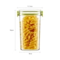 thumbnail image 1 of ¡Precios Bajos Siempre!, Tarro de almacenamiento de granos transparente de cocina con tapa sellada, se puede apilar, tarro de granos con doble tapa sellada Akmoler, 1 of 8