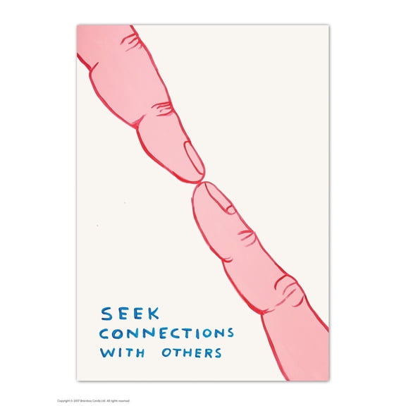 Postcard - Funny A6 Print - Seek Connections