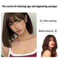 thumbnail image 5 of Air Bangs Wig For Women With Natural Front Forehead Invisible Hair Patch Round Face French Bangs Fake Bangs, 5 of 5