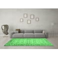 thumbnail image 3 of Ahgly Company Indoor Square Abstract Emerald Green Modern Area Rugs, 3' Square, 3 of 4