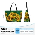thumbnail image 3 of Rocae Sunflowers in Bucket for Large Women's Waterproof Beach Bag Tote with 7 Pockets Pool Bag for Travel Gym Vacation, 3 of 6