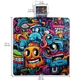 thumbnail image 2 of Graffiti Canvas Beach Blanket for Picnics and Outdoor Adventures - Durable, Park, or Camping Trip, 2 of 6