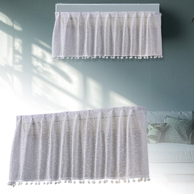Autumn Printed Air Conditioner Windproof Curtain Practical Easy Installation Decorative Fabric for Indoor Use