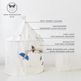 thumbnail image 4 of 3 Sprouts Kids Play Tent Playhouse Castle with Recycled Fabric for Indoor and Outdoor Games in Blueberry Ivory, 4 of 6