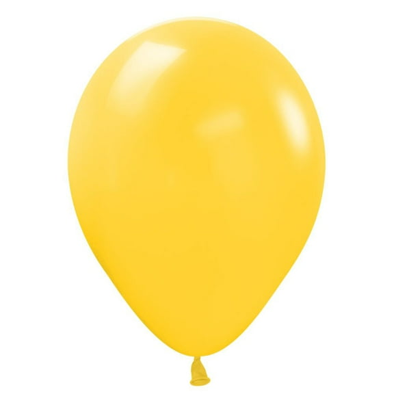 5 inch Sempertex Deluxe Honey Yellow Latex Balloons (100 Pack) - Party Supplies Decorations