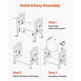 thumbnail image 5 of KFFKFF Indoor Firewood Rack Wood Storage Stand Powder‑Coated Steel 1.5 ft, Black, 5 of 9