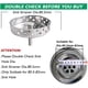 thumbnail image 4 of Accesorios para fregadero de cocina Euro sello de obturador para aguas abajo tapón de paraguas tapón de tapa de lavabo cesta de filtro - fregadero - diámetro: 80mm, 4 of 4