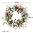 thumbnail image 4 of Xihbxyly Corona de Primavera, Tulipán Realista para Puerta, Ligera y Fácil de Colgar, Diseño Floral para Todo El Año, Decoración de Pared para Bodas En Casa, Perfecta para Cualquier Espacio., 4 of 7