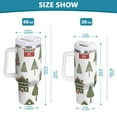 thumbnail image 6 of Yayeee 30oz Stainless Steel Tumbler with Straw and Handle Double-Wall Insulated Travel Water Bottle, Green Christmas House, 6 of 8