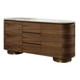 thumbnail image 4 of ACME Willene Contemporary Wood Server with Ceramic Top in Walnut/White, 4 of 8