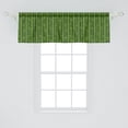 thumbnail image 2 of Ambesonne Asian Print Valance Pack of 2, Japanese Pattern Art, 54"X18", Olive Green and Lime Green, 2 of 4