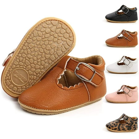 Infant Baby Girls Soft Sole Bowknot Princess Wedding Dress Mary Jane Flats Prewalker Newborn Light Baby Sneaker Shoes