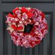 thumbnail image 5 of Valentine'S Day Fabric Wreath, Artificial Spring Wreaths with Bows Garland Decoration for Holiday Festival Party, 5 of 5