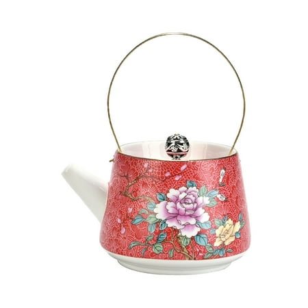 

Ceramic Teapot Ceramic Enamel Tea Pot Heat Temperature Resistant Teapot