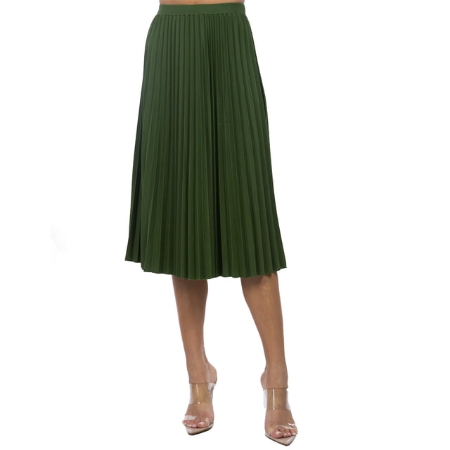 Falda plisada brillo sutil AMAD Casual para mujer Talla M