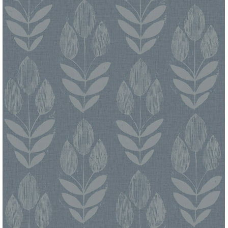 Chesapeake Garland Denim Block Tulip Wallpaper