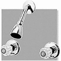 B&K 222217 Shower Faucet 2-Acrylic Handle, Chrome