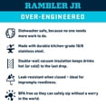 thumbnail image 4 of Botella YETI Rambler Jr. 350 ml para niños con tapón de pajita Daybreak Yellow, 4 of 8