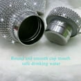 thumbnail image 2 of Diamond Stainless Steel Water Bottle Portable Glitter Rhinestone Water Bottle Crossbody Bling Thermal Flask 600ml B, 2 of 8