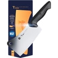 thumbnail image 1 of DALSTRONG Titan Forge Cleaver Knife - 7 inch - Pro Series Knives - 7CR17MOV High-Carbon Steel - Full Tang Kitchen Knife - Black Handle - Razor Sharp - NSF Certified, 1 of 6