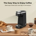 thumbnail image 4 of CHULUX Small Single Serve One Cup Travel Coffee Maker Machine for K-Cup Capsule & Ground Coffee, New, 4 of 11