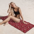 thumbnail image 6 of Sikiie Festive Reindeer Beach Towel for Women Men, Pool Bath Beach Camping Beach Towel Adult Blanket for Travel Swim 27.5"x 55", 6 of 6