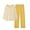 Yellow, variant on MEICHEN Pajamas for Women Set Womens Comfortable Stripe Gradient Pure Color Imitation Cotton Pajamas Women's Casual Loose Long Sleeved Trousers Suit Womens Loungewear