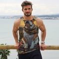 thumbnail image 6 of Pofeuu Flower Field Cute Bulldog Print Men's Workout Tank Tops Sleeveless Muscle Gym Shirt Quick Dry-3X-Large, 6 of 7