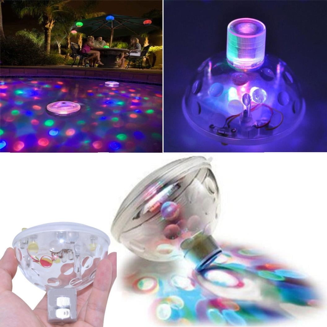 Floating underwater rgb led disco light glow show swimming pool hot tub
