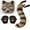 Brown, variant on FASHOFT Bear Cosplay Halloween Set Face Paws Gloves Tail Furry Animal Role Play Masquerade Party Fancy Dress Up Outfit Halloween One Size