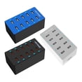 thumbnail image 1 of Charging Station USB Charger Station With10 Port Desktop USB Charging Station For Multiple Devices With Auto-Detecting ,Multi-Device Charger, 1 of 6