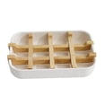thumbnail image 1 of Set of 2 Natural Bamboo Soap Holders for Bathroom and Kitchen, 1 of 5