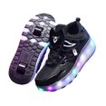 thumbnail image 4 of Colaxi Chaussures à Roulettes à DEL pour Enfants Décontractées avec Doubles Roues pour Enfants Cadeau du Nouvel An 21 cm, 4 of 7