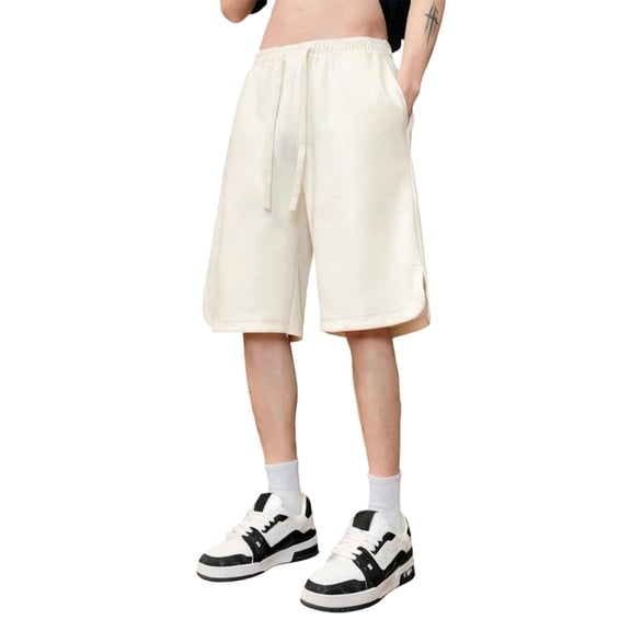 Mens Summer Shorts Athletic Breathable Workout Gym Basketball Beach Comfortable Elastic Waist Shorts