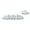 White, variant on 2. Cloud Rest Set: Memory Foam Keypad & Pad, Ergonomic for Laptop Typing