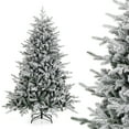 thumbnail image 5 of Árbol de Navidad Costway flocado de 180 cm con 260 luces LED multicolores, 5 of 5