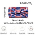 thumbnail image 2 of YXRIJDJ 5 Pack USA Patriotic Hair Accessories for Women and Girls Non Slip Elastic American Flag Headband Hairband Red White and Blue Bandana Stars Headband, 2 of 5