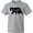 AC-Heather Grey, variant on Montana Black Bear Silhouette Youth T-Shirt