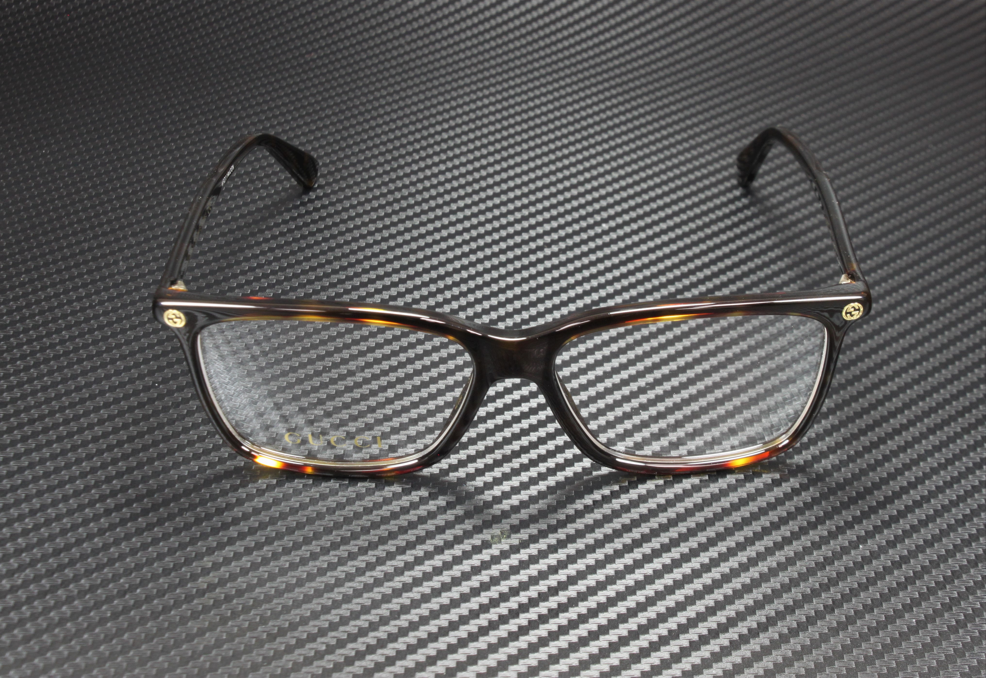 GUCCI GG0094O 002 Rectangular Square Havana Demo Lens 52 mm  display picture 1