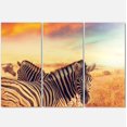 thumbnail image 2 of Design Art - Zebras Herd in Field At Sunset, 2 of 3