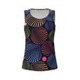 thumbnail image 4 of Easygdp Colorful Shells Women's Workout Tank Top, Running Top, Hiking Shirt, Quick-Dry for Running, Yoga, Hiking - X-Large, 4 of 9