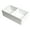 White, variant on ALFI Brand White Reversible Apron 33" x 18" Double Bowl Fireclay Farm Sink
