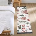 thumbnail image 3 of Yayeee Hallway Runner Rug 2'x6' Non Slip Machine Washable with Rubber Backing, Red Nordic Christmas, 3 of 8