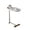 White, variant on C-Shaped Side Table & End Table for Small Spaces and Living Room, Modern C Nightstand Suit for Sofa Couch and Bed, White top with Golden Metal Frame 17.72"x11.8"x23.62"