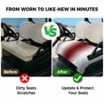 thumbnail image 4 of Golf Cart Seat Covers for 2 Seater,Red Grey White Microfiber Cart Seat Towel Blanket,Farmhouse Ombre Color Modern Simple Absorbent Breathable Non Slip Bench Seats Protector for Golf Course 51"x31", 4 of 9