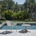 thumbnail image 3 of Omax Decor Atra Resin Patio Dining Chair in Cool Gray - (Set of 2), 3 of 10