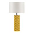 thumbnail image 3 of Lampe de Table Ronde en Céramique et Lin Design 510 en Orange, 3 of 8