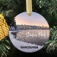 thumbnail image 2 of Stanley Park in Winter Snow Vancouver Canada Canadian British Colombia Travel Memory Souvenir Landmark Vacation Keepsake Ceramic Christmas Ornament Xmas Holiday Tree Gift, 2 of 3