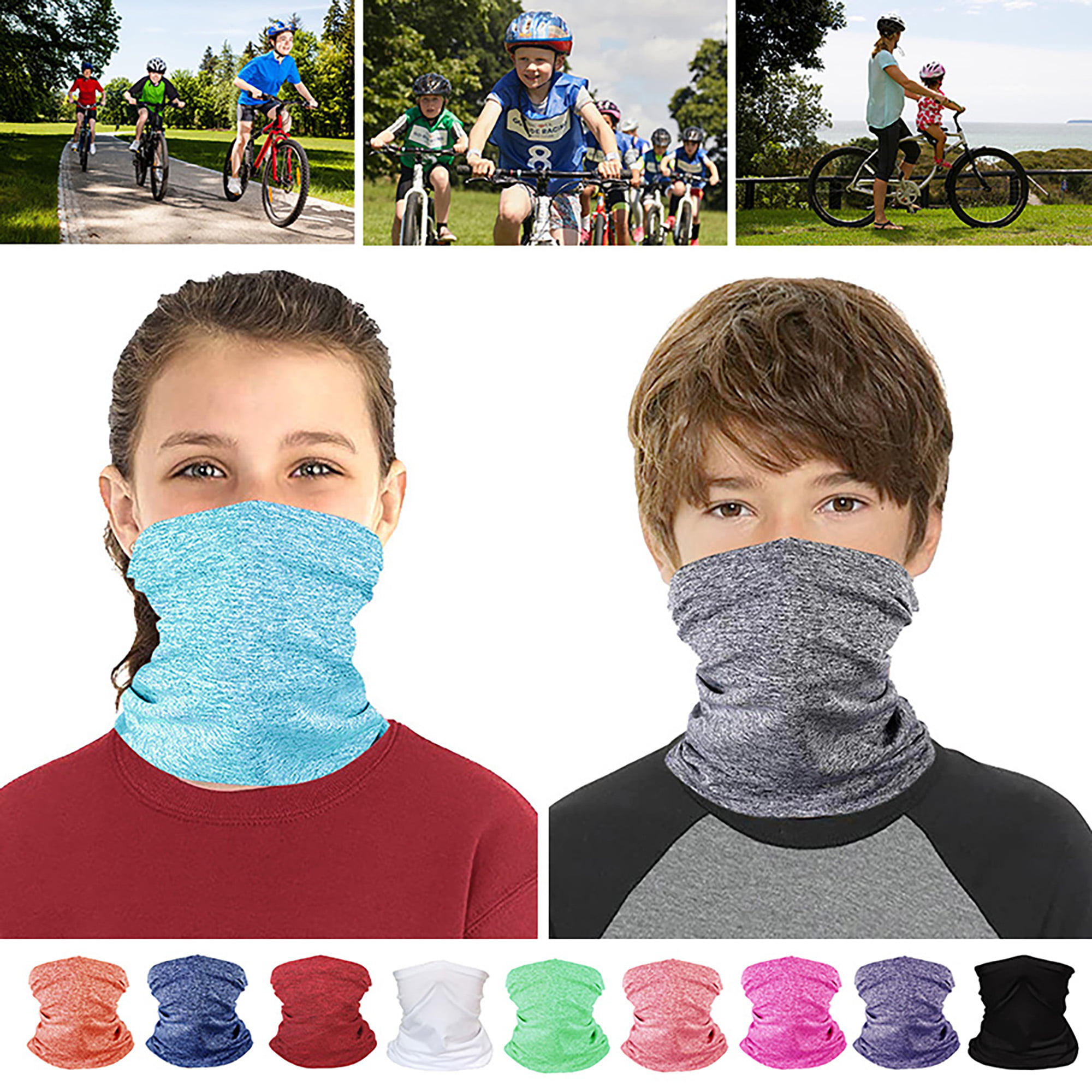 Balaclava Cycling Neck Tube Scarf Biker Snood use Multi Bandana Warmer Face Mask 